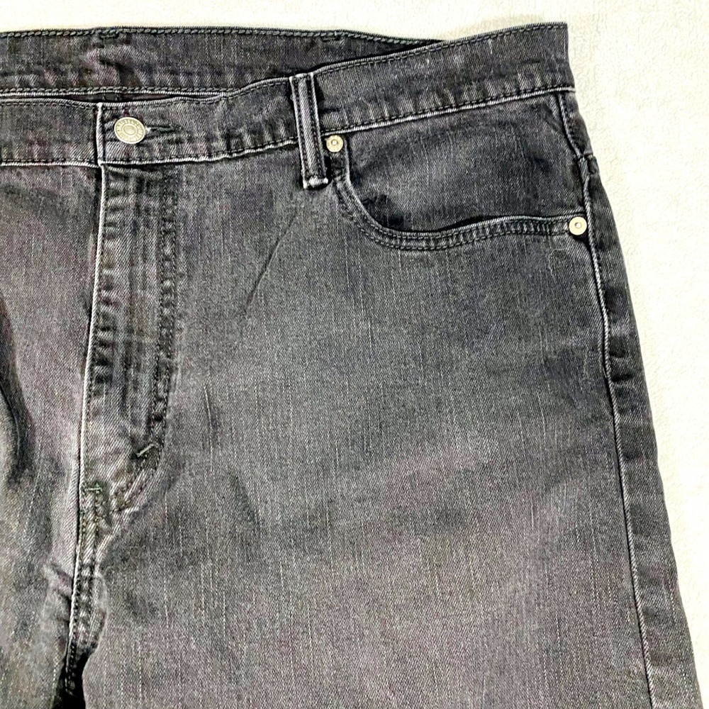 Levi's 569 Loose Straight Jeans Mens 40x30 Black Faded Denim 00569-0125 - Picture 11 of 16